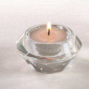 Glass Crystal Candle Holder Votive 2.7" x 1.5"
